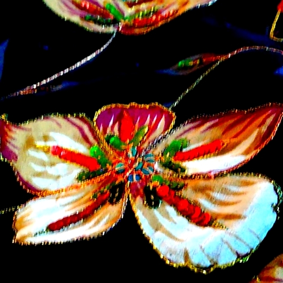 CHRISTIAN A. 12/14 VINTAGE WOOL SILK TWEED BOUCLE 3PC METALLIC SKIRT SUIT SET - Picture 6 of 15